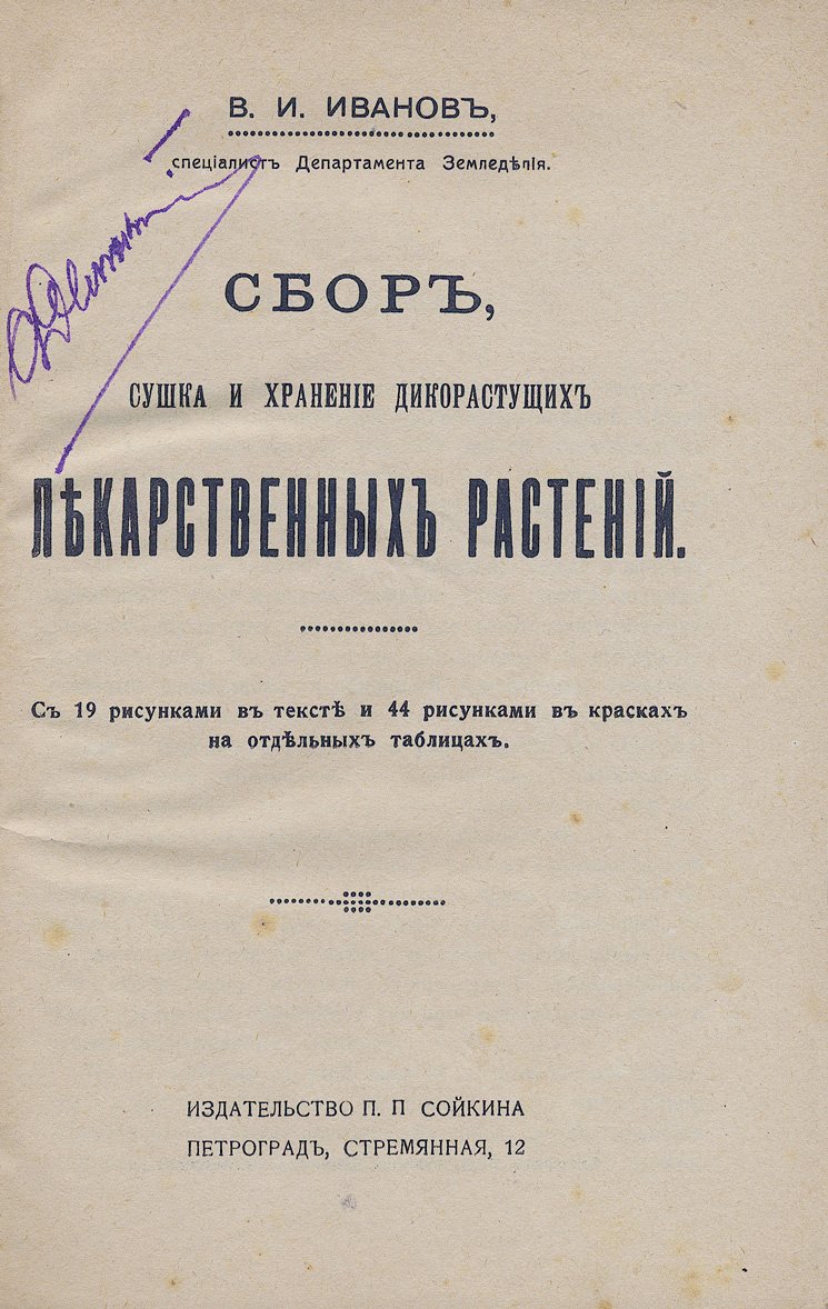 Сбор, сушка и хранение дикорастущих лекарственных растений (справочник)