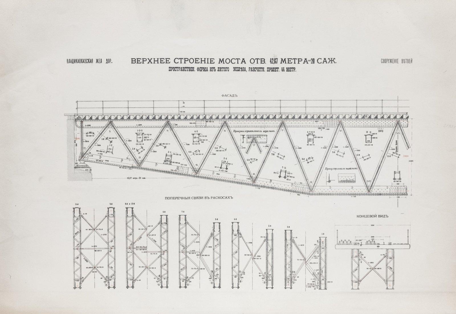 Владикавказская железная дорога: альбом искусственных сооружений (1894–1900)