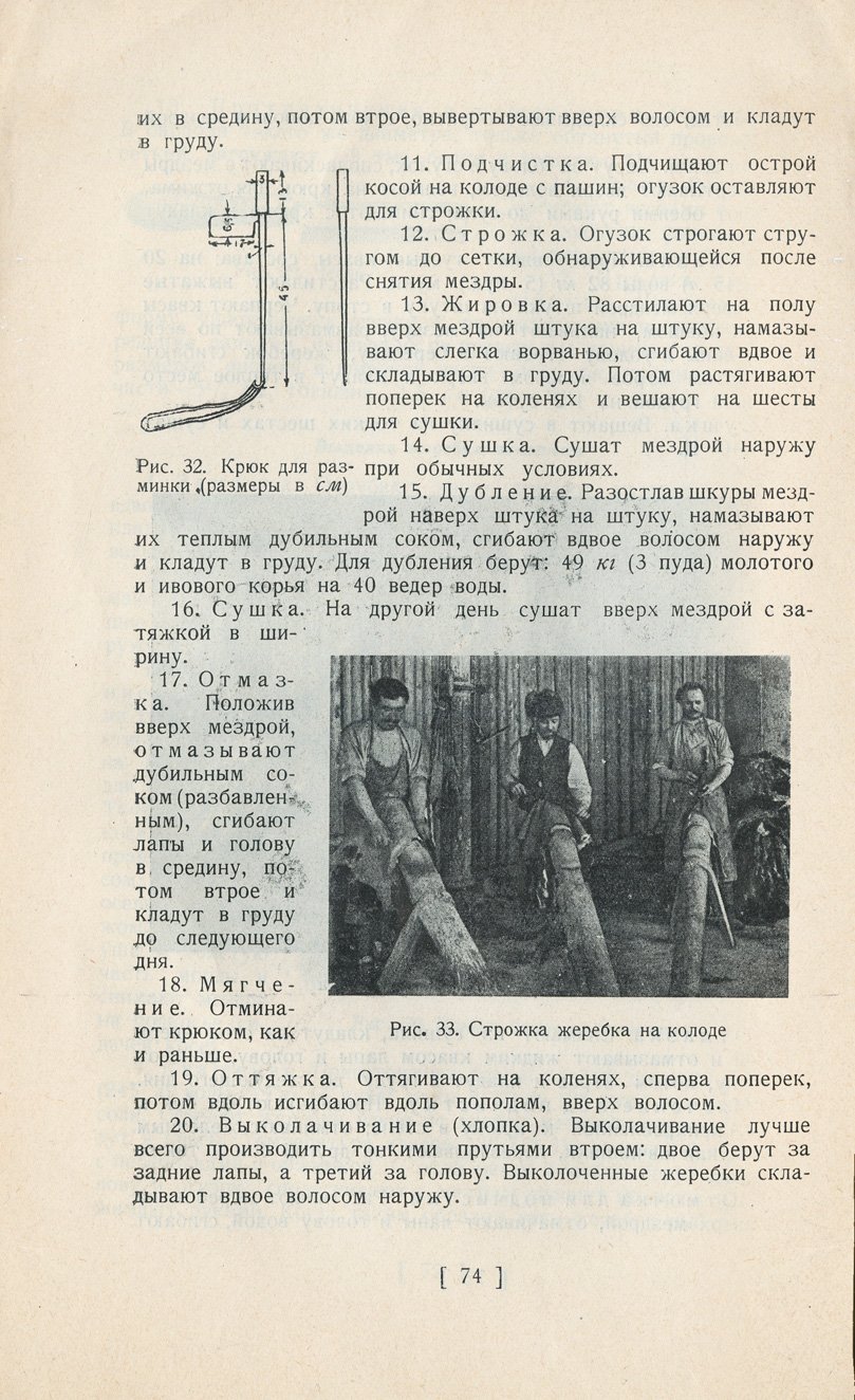 Меховое производство: первичная обработка, выделка, крашение и беление мехов (практическое руководство для ремесленников, артелей и учебных заведений)